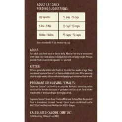 Supreme Source Chicken Meal & Turkey Meal Grain-Free Dry Cat Food -PurePet Bites Shop 125182 PT5. AC SS1800 V1612830106