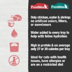 PureBites Mixers 100% Chicken Breast & Wild Ocean Shrimp Variety Pack Cat Food Trays -PurePet Bites Shop 125483 PT4. AC SS1800 V1677594400