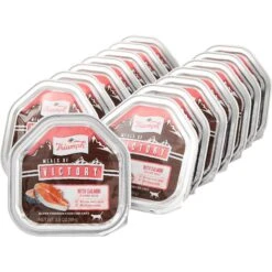 Triumph Meals Of Victory With Salmon In Savory Juices Cat Food Trays -PurePet Bites Shop 126282 PT1. AC SS1800 V1515005608