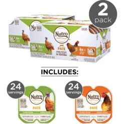 Nutro Perfect Portions Grain-Free Real Turkey & Real Chicken Pate Recipe Variety Pack Adult Wet Cat Food Trays 14 Nutro Perfect Portions Grain-Free Real Turkey & Real Chicken Pate Recipe Variety Pack Adult Wet Cat Food Trays -PurePet Bites Shop 128567 PT3. AC SS1800 V1702678672