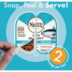 Nutro Perfect Portions Grain-Free Cuts In Gravy Tuna Recipe Adult Wet Cat Food Trays -PurePet Bites Shop 128577 PT2. AC SS1800 V1702678410