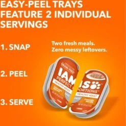 Iams Perfect Portions Healthy Kitten Chicken Recipe Pate Grain-Free Wet Cat Food Trays -PurePet Bites Shop 131321 PT2. AC SS1800 V1617075208