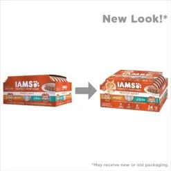 Iams Perfect Portions Healthy Adult Variety Pack Chicken & Tuna Recipe Pate Grain-Free Wet Cat Food Trays -PurePet Bites Shop 131327 PT2. AC SS1800 V1626817003
