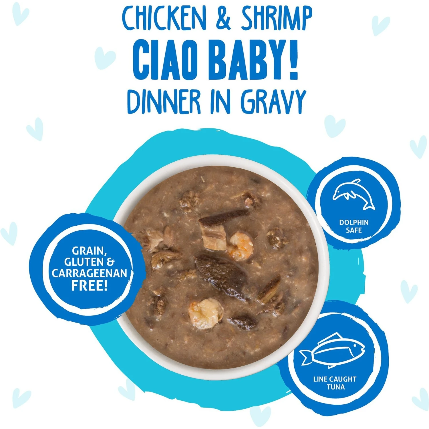 BFF OMG Ciao Baby! Chicken & Shrimp Dinner In Gravy Grain-Free Cat Food Pouches 5 BFF OMG Ciao Baby! Chicken & Shrimp Dinner In Gravy Grain-Free Cat Food Pouches - Image 3