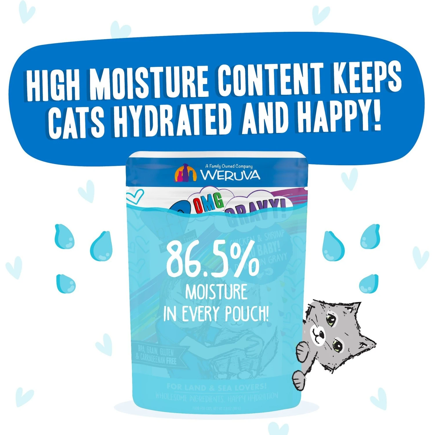 BFF OMG Ciao Baby! Chicken & Shrimp Dinner In Gravy Grain-Free Cat Food Pouches 6 BFF OMG Ciao Baby! Chicken & Shrimp Dinner In Gravy Grain-Free Cat Food Pouches - Image 4