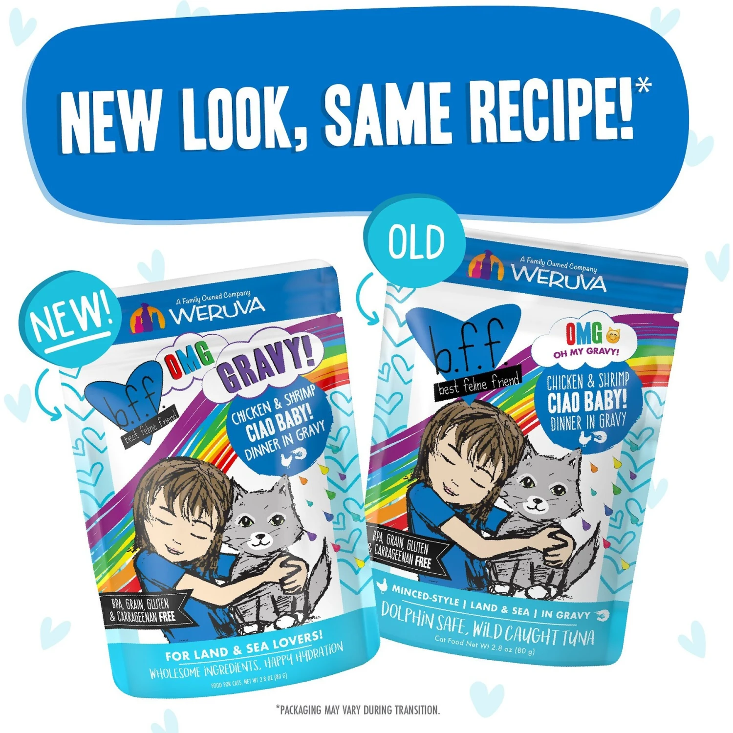 BFF OMG Ciao Baby! Chicken & Shrimp Dinner In Gravy Grain-Free Cat Food Pouches 8 BFF OMG Ciao Baby! Chicken & Shrimp Dinner In Gravy Grain-Free Cat Food Pouches - Image 6