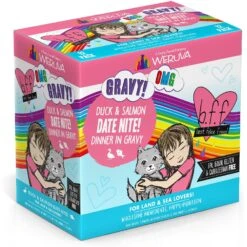 BFF OMG Date Nite! Duck & Salmon Dinner In Gravy Grain-Free Cat Food Pouches -PurePet Bites Shop 132285 PT1. AC SS1800 V1644917821