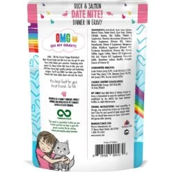 BFF OMG Date Nite! Duck & Salmon Dinner In Gravy Grain-Free Cat Food Pouches -PurePet Bites Shop 132285 PT8. AC SS1800 V1644916337