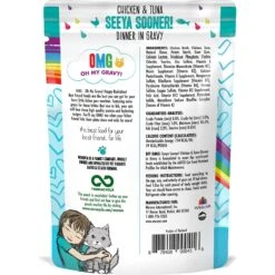 BFF OMG Seeya Sooner! Chicken & Tuna Dinner In Gravy Grain-Free Cat Food Pouches -PurePet Bites Shop 132289 PT8. AC SS1800 V1644907668
