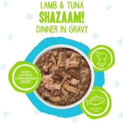 BFF OMG Shazaam! Lamb & Tuna Dinner In Gravy Grain-Free Cat Food Pouches -PurePet Bites Shop 132291 PT2. AC SS1800 V1644909175