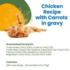Almo Nature HQS Complete Chicken Recipe With Carrots Grain-Free Canned Cat Food 14 Almo Nature HQS Complete Chicken Recipe With Carrots Grain-Free Canned Cat Food -PurePet Bites Shop 132341 PT4. AC SS1800 V1632848478