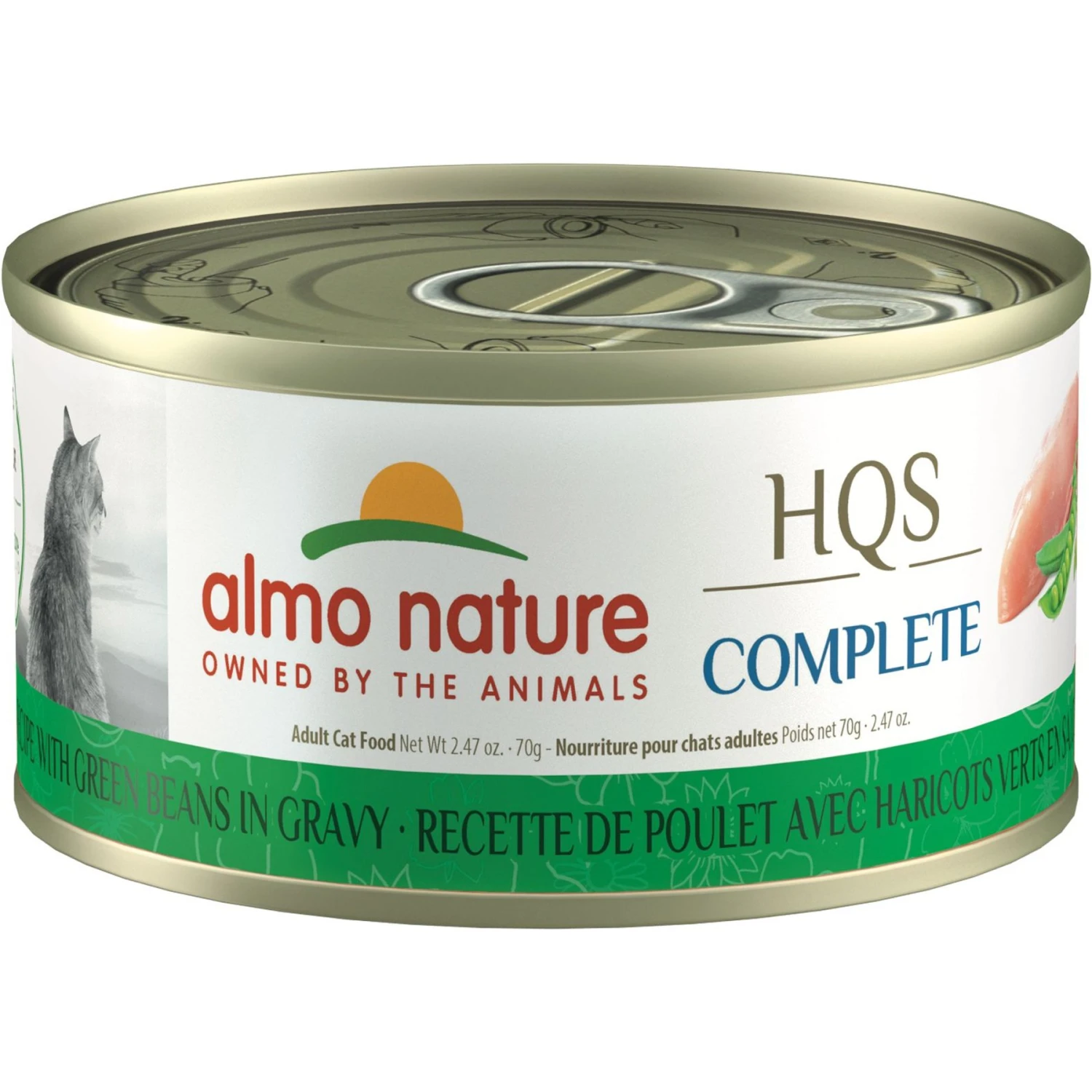 Almo Nature HQS Complete Chicken Recipe With Green Beans Grain-Free Canned Cat Food 3 Almo Nature HQS Complete Chicken Recipe With Green Beans Grain-Free Canned Cat Food