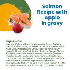 Almo Nature HQS Complete Salmon Recipe With Apples Grain-Free Canned Cat Food -PurePet Bites Shop 132353 PT3. AC SS1800 V1632850613