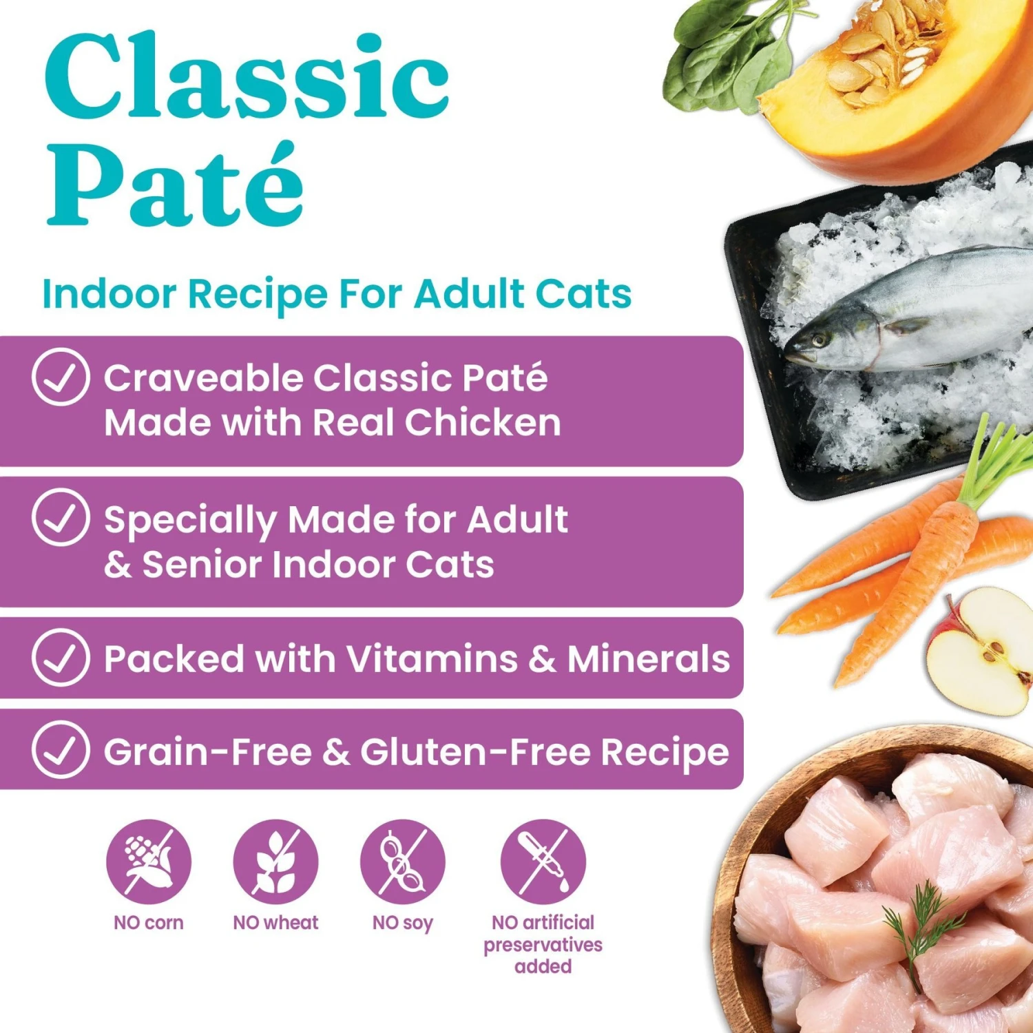 Solid Gold Flavorful Feast Indoor Recipe With Chicken Pate Grain-Free Canned Cat Food 4 Solid Gold Flavorful Feast Indoor Recipe With Chicken Pate Grain-Free Canned Cat Food - Image 2