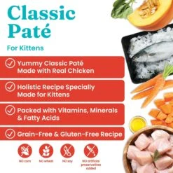 Solid Gold Flavorful Feast Kitten Recipe With Chicken Pate Grain-Free Canned Cat Food -PurePet Bites Shop 133721 PT1. AC SS1800 V1543528037
