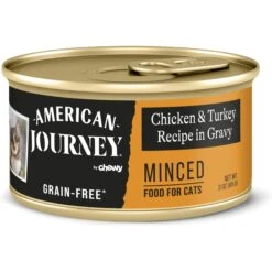 American Journey Minced Chicken & Turkey Recipe In Gravy Grain-Free Canned Cat Food