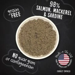 Hound & Gatos 98% Salmon, Mackerel & Sardine Grain-Free Canned Cat Food -PurePet Bites Shop 138379 PT3. AC SS1800 V1594841767