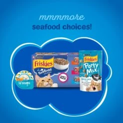 Friskies Seafood Sensations Dry Cat Food -PurePet Bites Shop 139318 PT5. AC SS1800 V1700158886