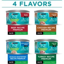 Purina ONE Grain-Free Variety Pack Natural High Protein Canned Cat Food, 3-oz, Case Of 24 -PurePet Bites Shop 140462 PT1. AC SS1800 V1653488510