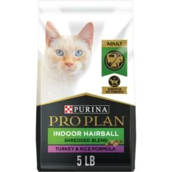 Purina Pro Plan Indoor Hairball Management Shredded Blend Turkey & Rice Formula Dry Cat Food