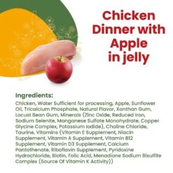 Almo Nature HQS La Cucina Chicken With Apple Grain-Free Cat Food Pouches -PurePet Bites Shop 141496 PT3. AC SS1800 V1639524708