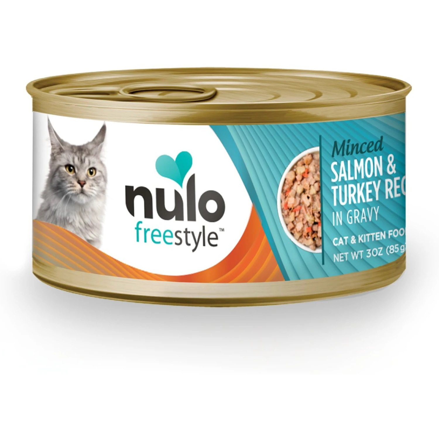 Nulo Freestyle Minced Salmon & Turkey In Gravy Grain-Free Canned Cat & Kitten Food 3 Nulo Freestyle Minced Salmon & Turkey In Gravy Grain-Free Canned Cat & Kitten Food