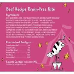 Tiny Tiger Pate Beef Recipe Grain-Free Canned Cat Food -PurePet Bites Shop 141875 PT5. AC SS1800 V1671720945