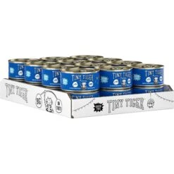 Tiny Tiger Pate Whitefish & Tuna Recipe Grain-Free Canned Cat Food 12 Tiny Tiger Pate Whitefish & Tuna Recipe Grain-Free Canned Cat Food -PurePet Bites Shop 141883 PT1. AC SS1800 V1534972737