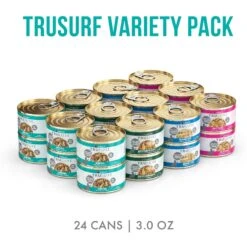 Weruva TruLuxe TruSurf Variety Pack Grain-Free Canned Cat Food -PurePet Bites Shop 142321 PT1. AC SS1800 V1676666942