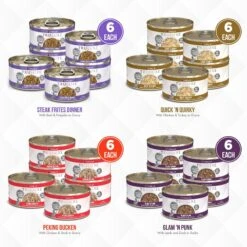 Weruva TruLuxe TruTurf Variety Pack Grain-Free Canned Cat Food -PurePet Bites Shop 142323 PT2. AC SS1800 V1676667258