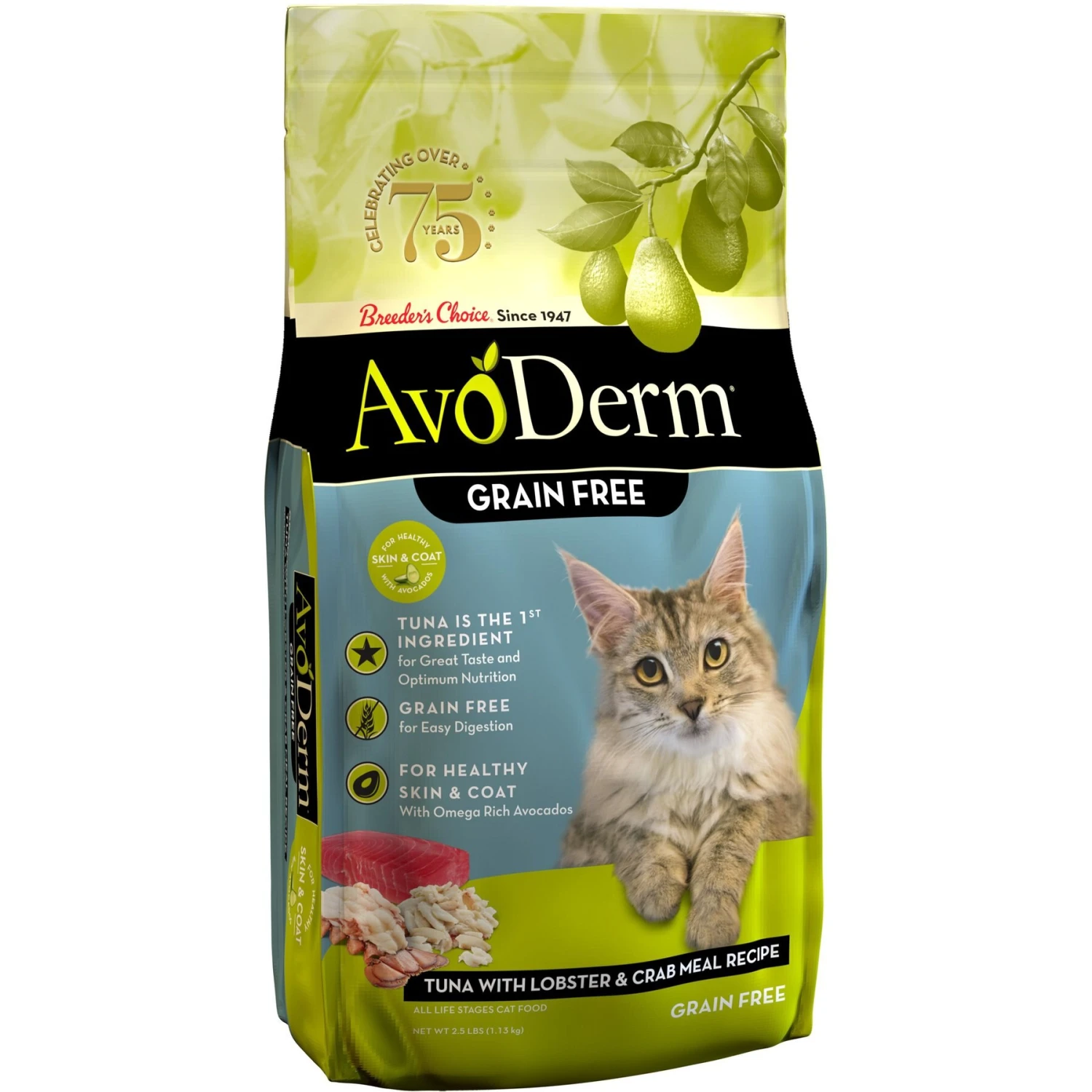 AvoDerm Grain-Free Tuna With Lobster & Crab Meal Dry Cat Food 3 AvoDerm Grain-Free Tuna With Lobster & Crab Meal Dry Cat Food