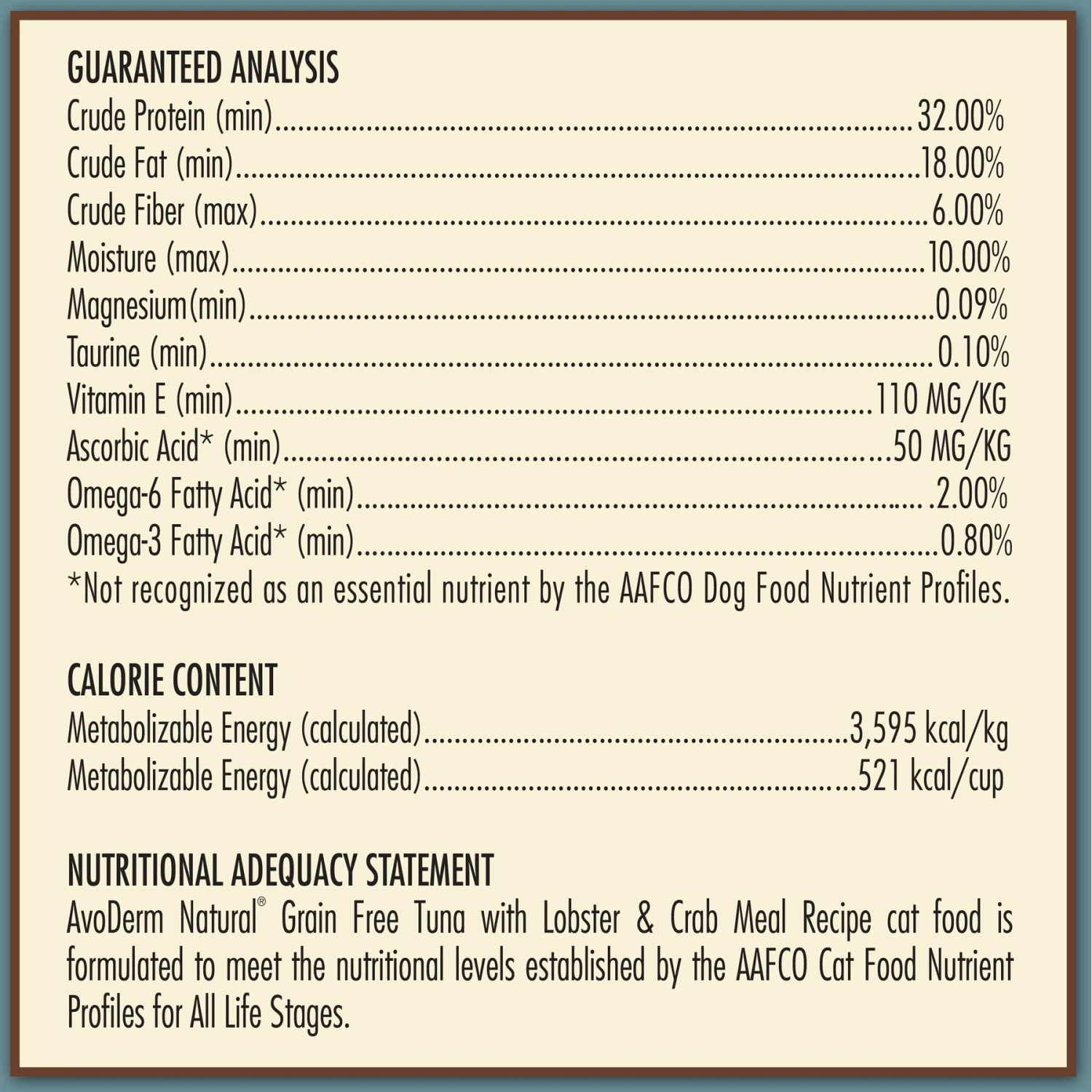AvoDerm Grain-Free Tuna With Lobster & Crab Meal Dry Cat Food 7 AvoDerm Grain-Free Tuna With Lobster & Crab Meal Dry Cat Food - Image 5