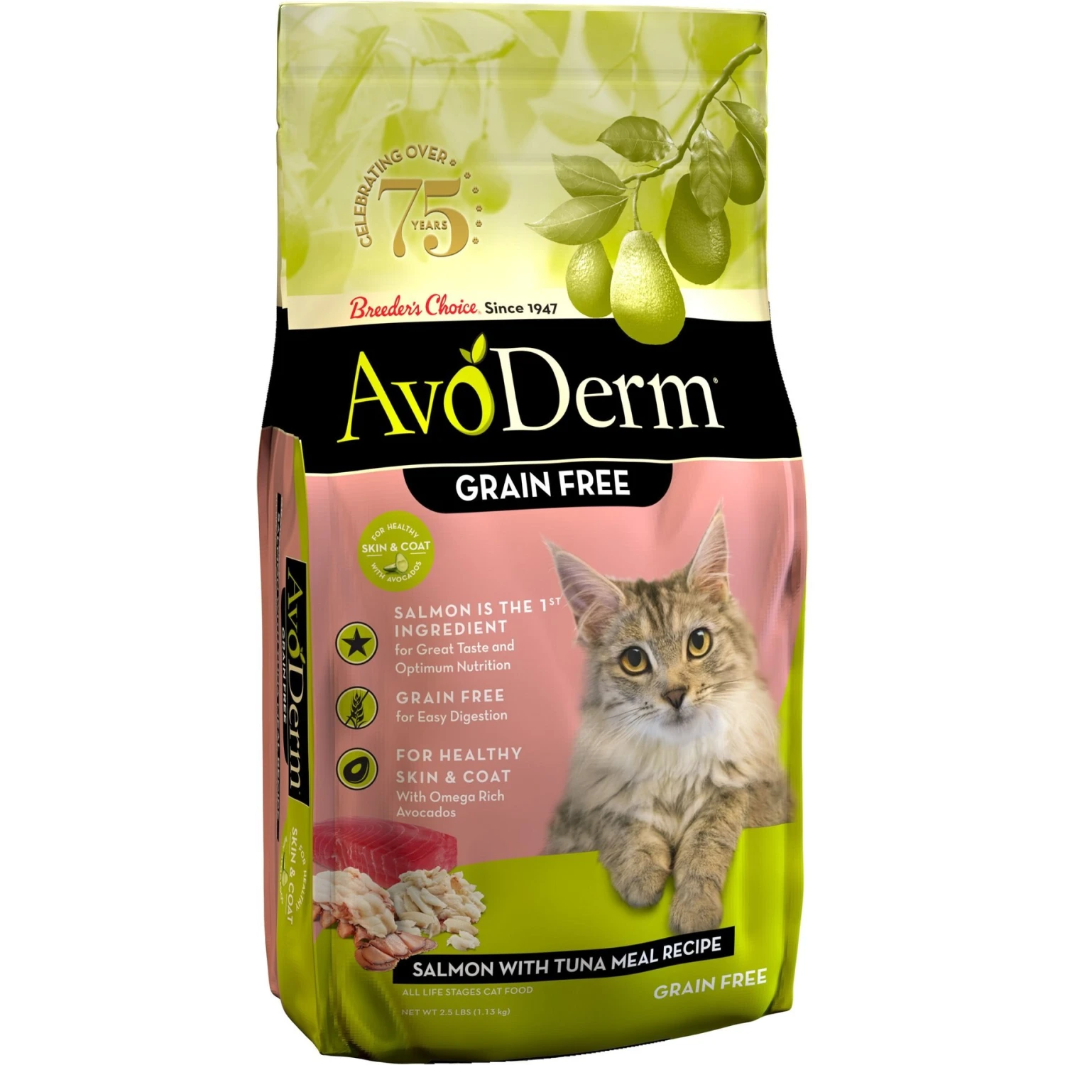 AvoDerm Grain-Free Salmon With Tuna Meal Dry Cat Food 3 AvoDerm Grain-Free Salmon With Tuna Meal Dry Cat Food