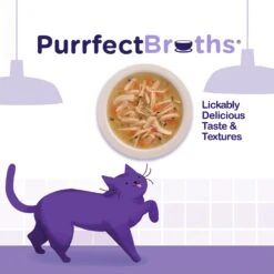 Rachael Ray Nutrish Purrfect Broths All Natural Grain-Free Classic Chicken Recipe Cat Food Topper -PurePet Bites Shop 143732 PT4. AC SS1800 V1598548278