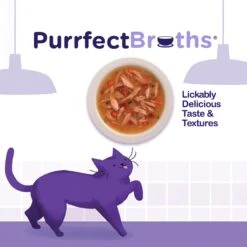 Rachael Ray Nutrish Purrfect Broths All Natural Grain-Free Tasty Tuna Recipe Cat Food Topper -PurePet Bites Shop 143734 PT4. AC SS1800 V1598563584