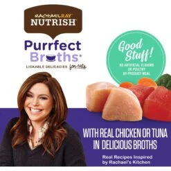 Rachael Ray Nutrish Purrfect Broths All Natural Grain-Free Variety Pack Cat Food Topper -PurePet Bites Shop 143738 PT4. AC SS1800 V1657655546