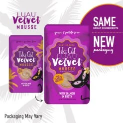 Tiki Cat Luau Velvet Mousse Salmon Grain-Free Wet Cat Food, 2.8-oz Pouch, Case Of 12 -PurePet Bites Shop 145195 PT1. AC SS1800 V1700598779