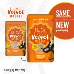 Tiki Cat Luau Velvet Mousse Chicken Grain-Free Wet Cat Food, 2.8-oz Pouch, Case Of 12 7 Tiki Cat Luau Velvet Mousse Chicken Grain-Free Wet Cat Food, 2.8-oz Pouch, Case Of 12 -PurePet Bites Shop 145197 PT1. AC SS1800 V1700002225