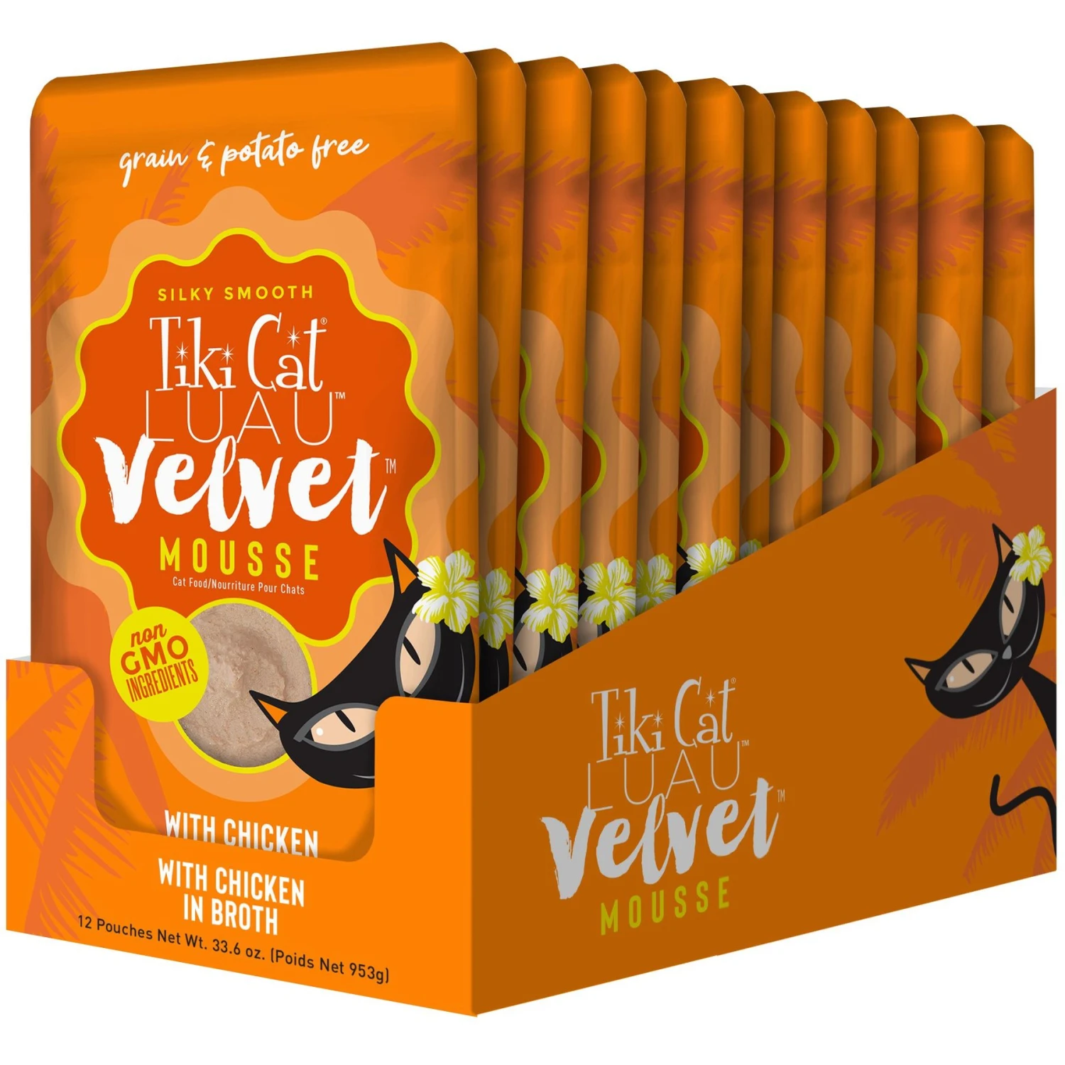 Tiki Cat Luau Velvet Mousse Chicken Grain-Free Wet Cat Food, 2.8-oz Pouch, Case Of 12 6 Tiki Cat Luau Velvet Mousse Chicken Grain-Free Wet Cat Food, 2.8-oz Pouch, Case Of 12 - Image 4