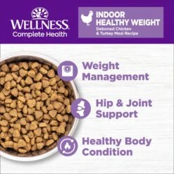 Wellness Complete Health Grain-Free Indoor Healthy Weight Chicken Recipe Natural Dry Cat Food -PurePet Bites Shop 145531 PT3. AC SS1800 V1636517558