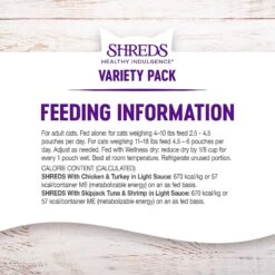 Wellness Healthy Indulgence Shreds Grain-Free Variety Pack Cat Food Pouches -PurePet Bites Shop 145535 PT5. AC SS1800 V1594849858