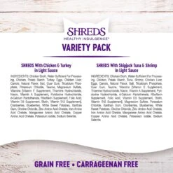 Wellness Healthy Indulgence Shreds Grain-Free Variety Pack Cat Food Pouches -PurePet Bites Shop 145535 PT6. AC SS1800 V1621990413