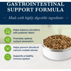 Blue Buffalo Natural Veterinary Diet GI Gastrointestinal Support Grain-Free Dry Cat Food -PurePet Bites Shop 147678 PT2. AC SS1800 V1703091208