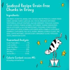 Tiny Tiger Chunks In Gravy Seafood Recipe Grain-Free Canned Cat Food 15 Tiny Tiger Chunks In Gravy Seafood Recipe Grain-Free Canned Cat Food -PurePet Bites Shop 147756 PT5. AC SS1800 V1545428541