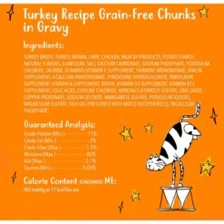 Tiny Tiger Chunks In Gravy Turkey Recipe Grain-Free Canned Cat Food -PurePet Bites Shop 147760 PT5. AC SS1800 V1687284925