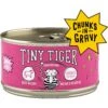 Tiny Tiger Chunks In Gravy Beef Recipe Grain-Free Canned Cat Food -PurePet Bites Shop 147762 Main. AC SS1800 V1558459956