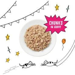 Tiny Tiger Chunks In Gravy Beef Recipe Grain-Free Canned Cat Food -PurePet Bites Shop 147762 PT3. AC SS1800 V1687284796