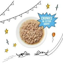 Tiny Tiger Chunks In EXTRA Gravy Tuna Recipe Grain-Free Canned Cat Food -PurePet Bites Shop 147770 PT3. AC SS1800 V1683730289
