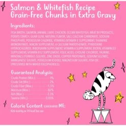 Tiny Tiger Chunks In EXTRA Gravy Salmon & Whitefish Recipe Grain-Free Canned Cat Food -PurePet Bites Shop 147774 PT5. AC SS1800 V1687286228