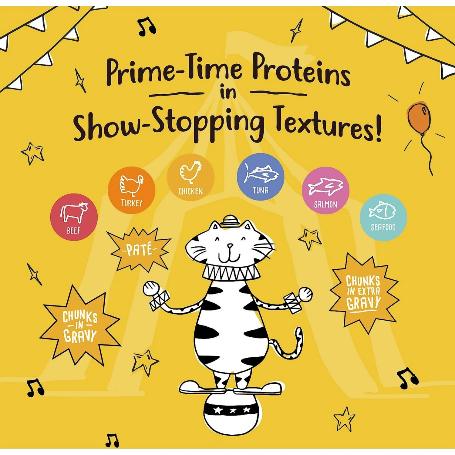 Tiny Tiger Chunks In EXTRA Gravy Beef & Poultry Recipes Variety Pack Grain-Free Canned Cat Food 10 Tiny Tiger Chunks In EXTRA Gravy Beef & Poultry Recipes Variety Pack Grain-Free Canned Cat Food - Image 8